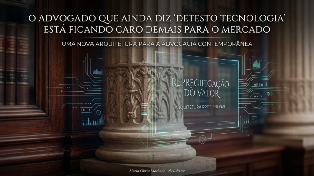 Advogado usando tecnologia no escritório jurídico – Maria Olívia Machado