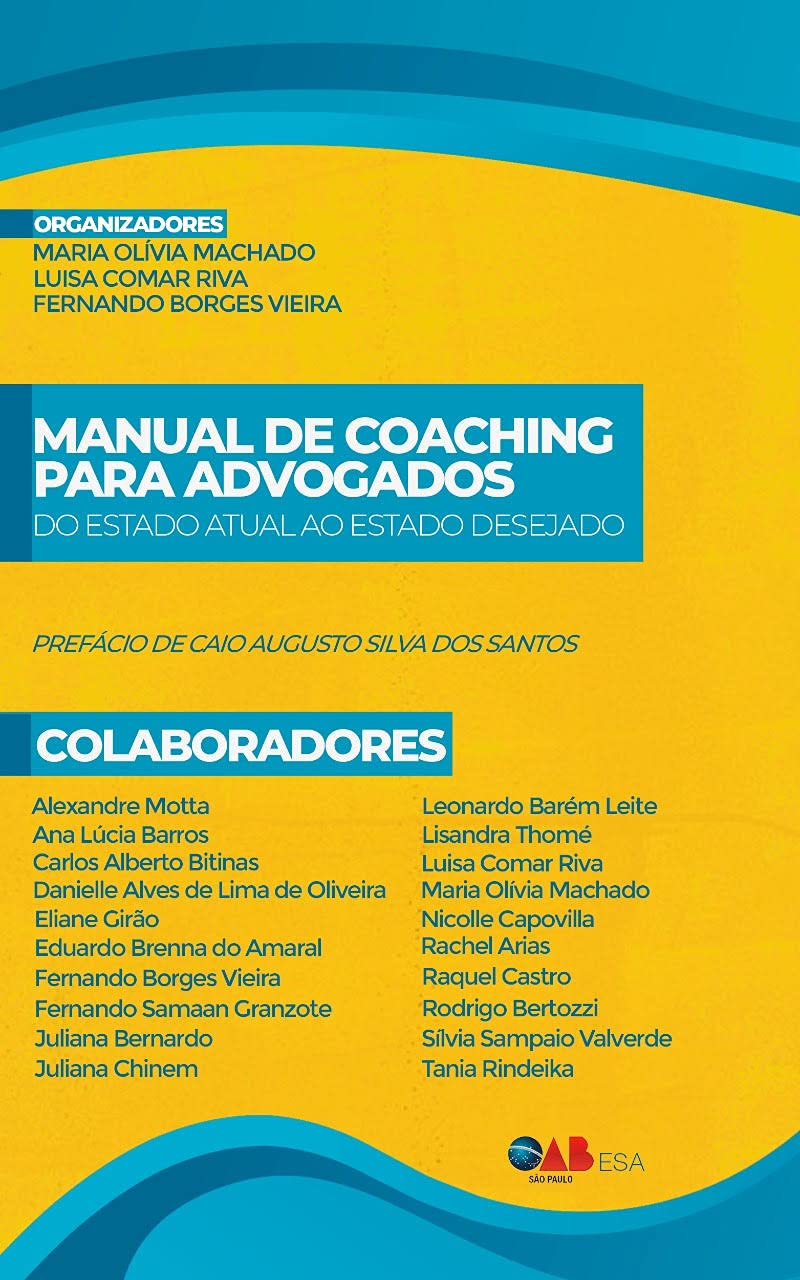 Capa do livro Manual de Coaching para Advogados