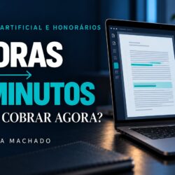 Capa: 3 horas viraram 20 minutos. Quanto cobrar agora? Inteligência artificial e honorários, por Maria Olívia Machado