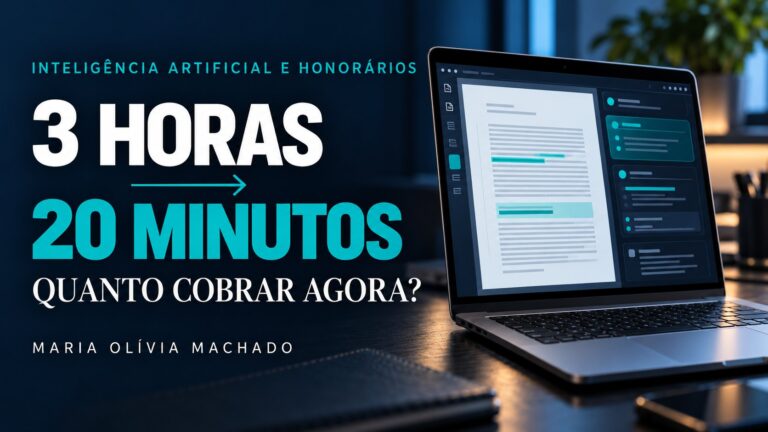 Capa: 3 horas viraram 20 minutos. Quanto cobrar agora? Inteligência artificial e honorários, por Maria Olívia Machado